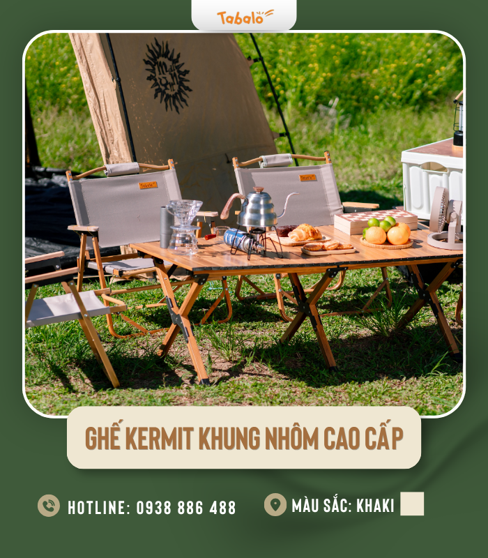 Ghế Kermit khung nhôm cao cấp