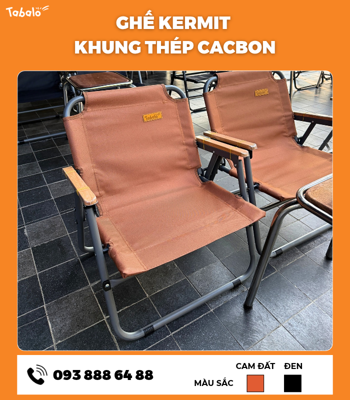 GHẾ KERMIT KHUNG THÉP CACBON Ghế Kermit khung thép cacbon - Ảnh 1