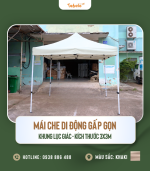 Mái che khung lục giác màu khaki